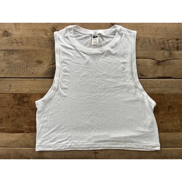 PINK Victoria's Bright White X-SMALL Drapey Seamless Muscle Workout Tank - Picture 1 of 2